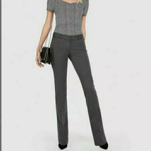 Express Design Editor Grey Heather Sz 00 Trouser - Picture 2 of 10